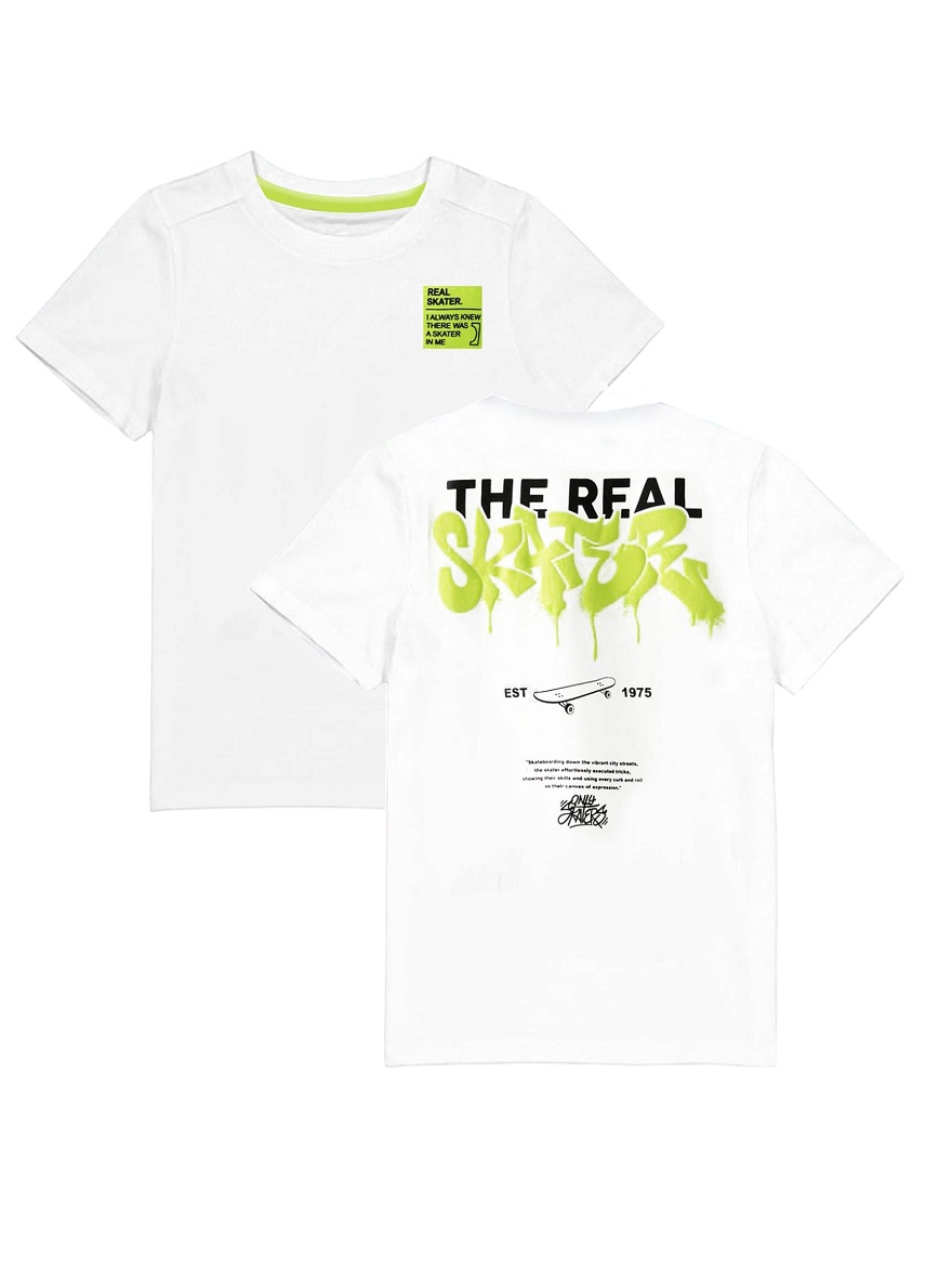 REMERA ART.5060 T.6/8/10/12 VARON DOBLE ESTAMPA REAL SKATE
Talles: 6 A 12