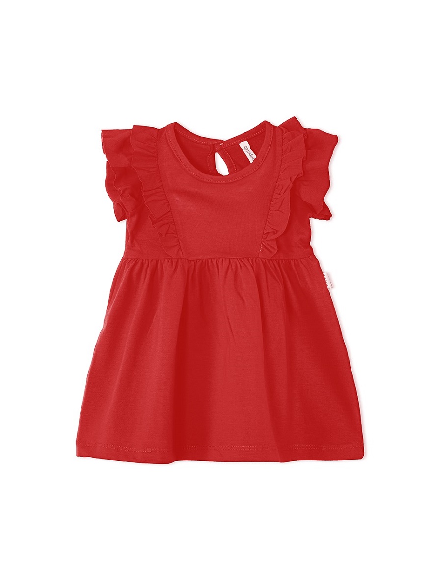 VESTIDO ART.262331 T.24/36/48M ROJO CON VOLADOS NAVIDAD
Talles: 24/36/48