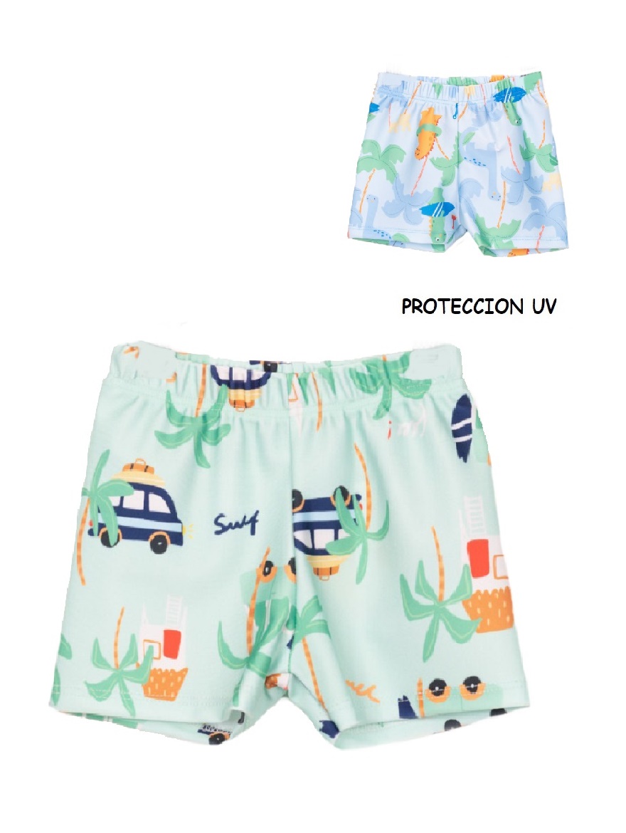 SHORT DE BAÑO ART.5924 T.4/5/6 BEBE UV CON ESTAMPA MAR
Talles: 4/5/6