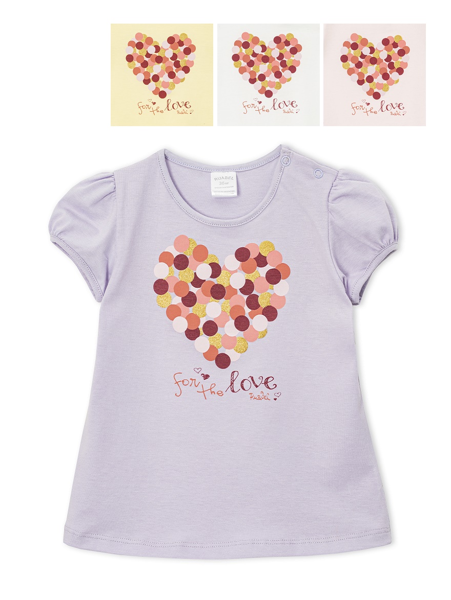 REMERA ART.3810 T.12/24/36M BEBA CON EST. CORAZON CIRCULAR
Talles: 12 A 36M