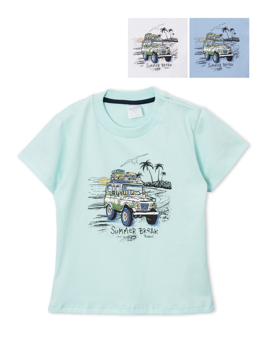 REMERA ART.3862 T.18/24/36M BEBE CON EST. JEEP
Talles: 18 A 36M