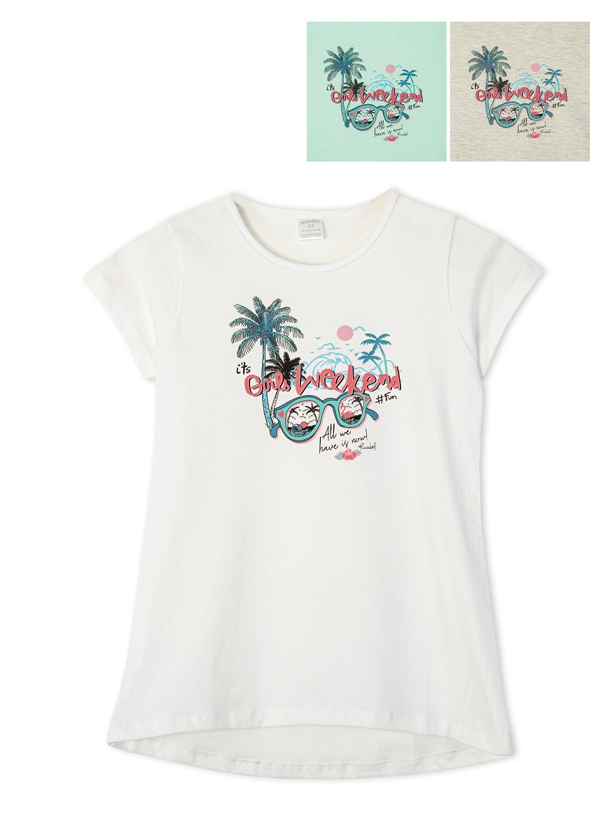 REMERA ART.3908 T.8/10/12 NENA CON ESTAMPA ANTEOJOS PLAYA
Talles: 8 A 12