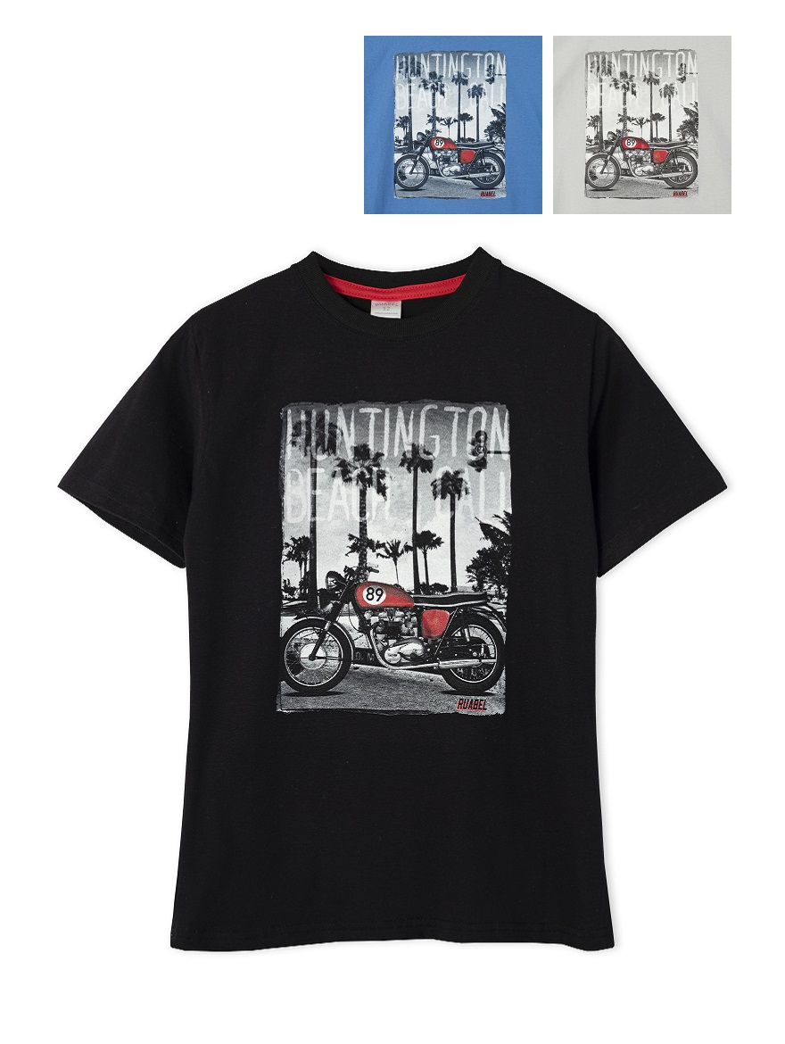 REMERA ART.3959 T.6/10 VARON CON ESTAMPA MOTO
Talles: 6/10