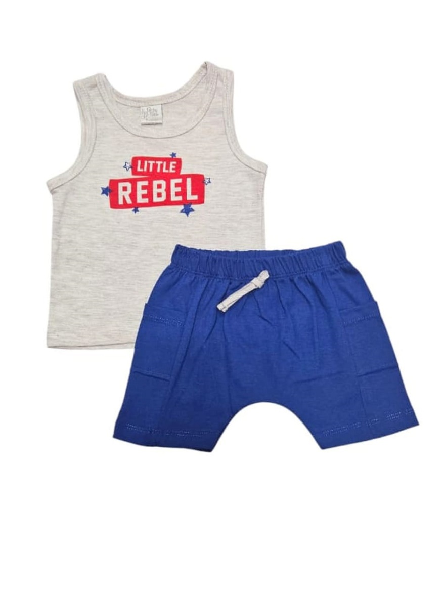 CONJUNTO ART.6637 T.9/12/18/24/36M BEBE S/M EST. REBEL CON SHORT CARGO
Talles: 9 A 36M