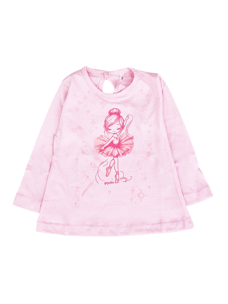 REMERA ART.271309 T.18/24/36/48M BEBA CON ESTAMPA BAILARINA
Talles: 18 A 48M