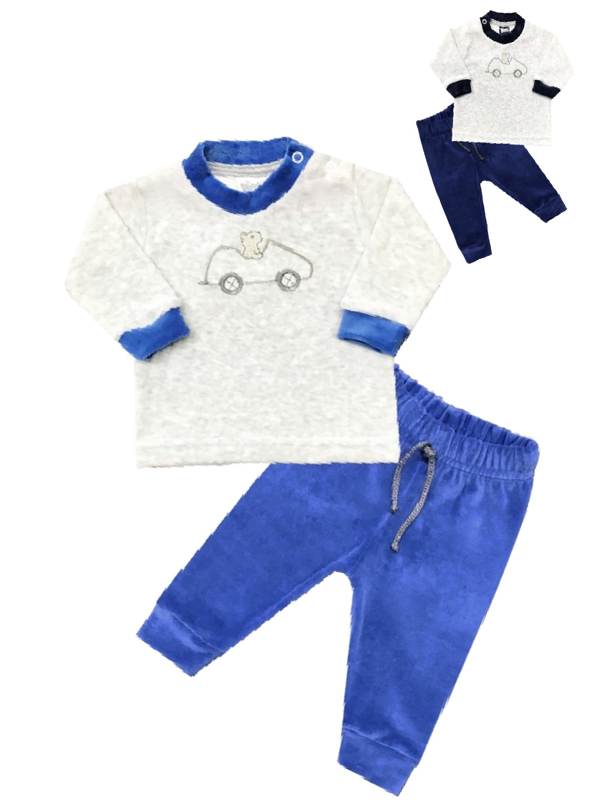 CONJUNTO ART.53883 T.3/6/9/12 M BEBE PLUSH BORDADO AUTO CON PANTALON
Talles: 3/6/9/12